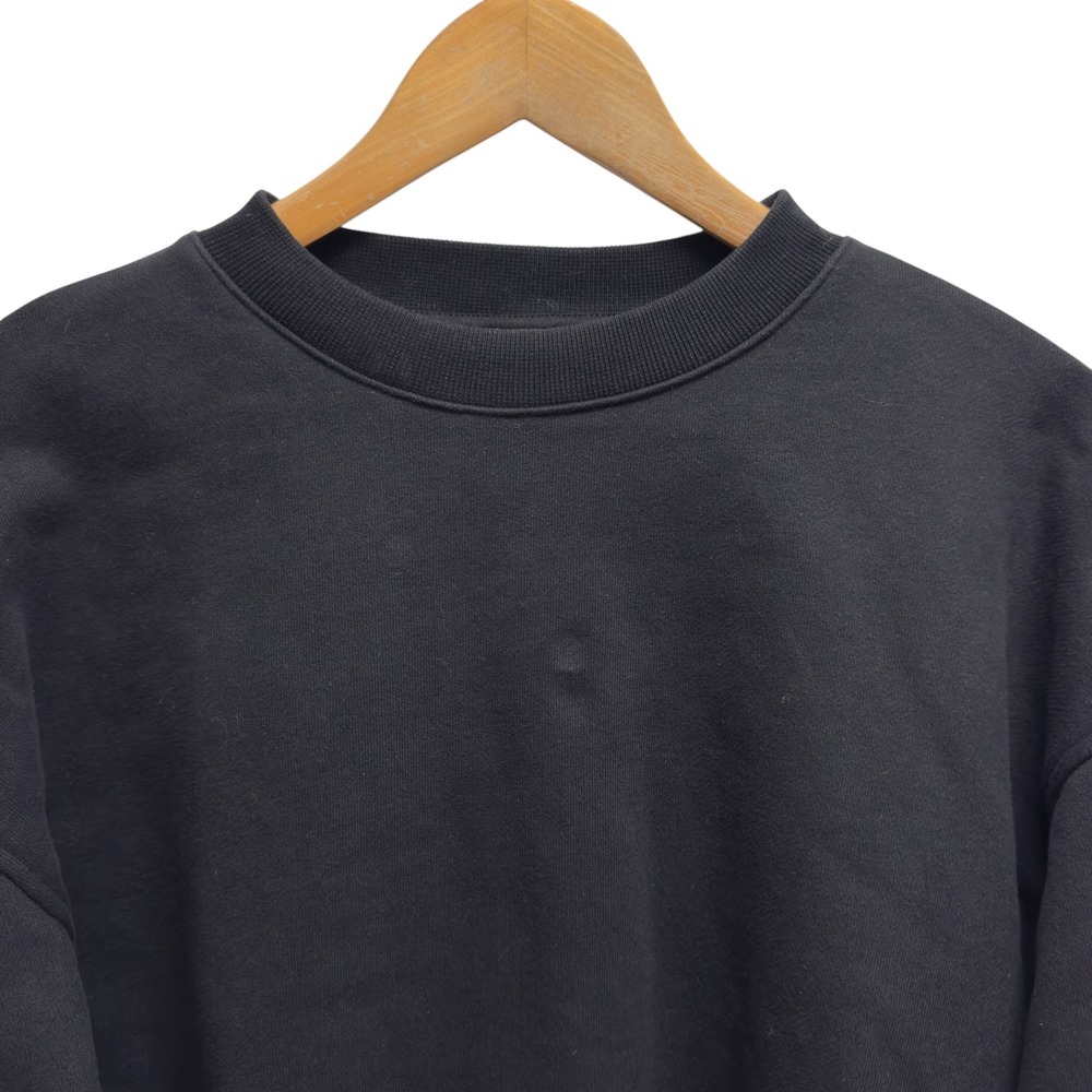 Alo Womens Sz XS Oversized Black Renown Heavyweight Sweatshirt Crewneck Pullover